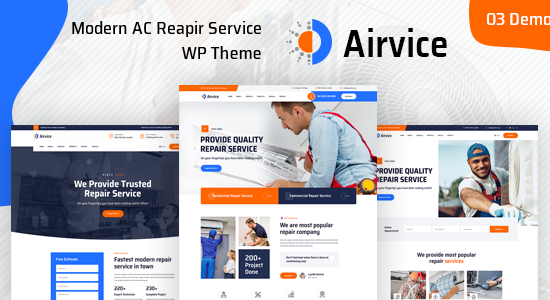 Airvice - Dịch vụ sửa chữa AC Chủ đề WordPress + RTL