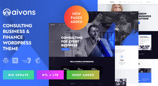 Aivons - Chủ đề WordPress tư vấn kinh doanh