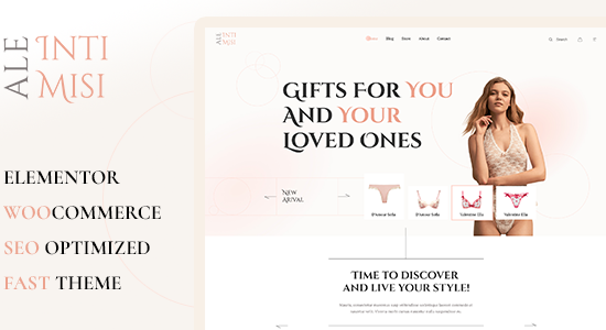 AleIntimisi - Chủ đề WordPress thương mại điện tử về đồ lót