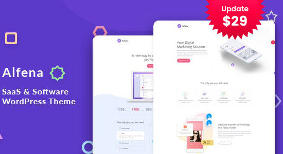 Alfena - Chủ đề WordPress khởi nghiệp SaaS