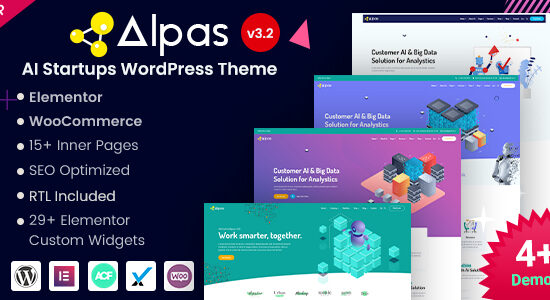 Alpas - Chủ đề WordPress khởi động AI & phân tích dữ liệu