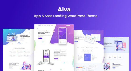 Alva- Theme WordPress dành cho sản phẩm Saas