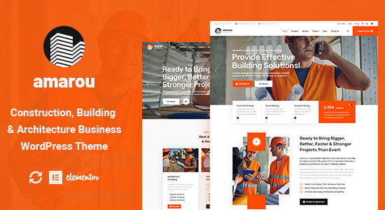 Amarou - Chủ đề WordPress Xây dựng & Kiến trúc