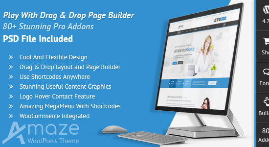 Amaze - Chủ đề WordPress đa mục đích đáp ứng dành cho doanh nghiệp