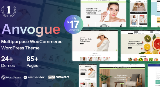 Anvogue - Chủ đề WordPress WooC Commerce đa năng