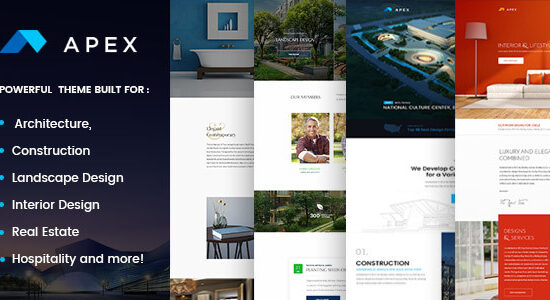 Apex - Chủ đề WordPress về Xây dựng, Nhà xây dựng, Nhà thiết kế & Kiến trúc sư