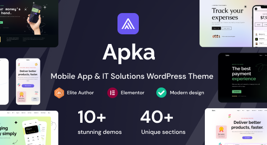 Apka - Chủ đề WordPress về giải pháp CNTT và ứng dụng di động