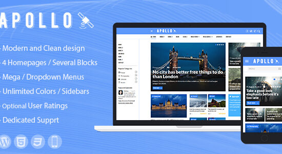 Apollo - Chủ đề tạp chí và tin tức WordPress