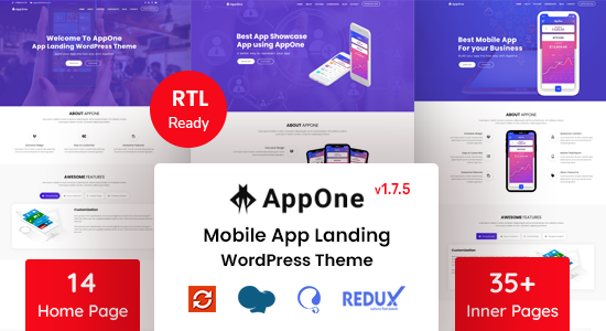 AppOne - Chủ đề WordPress đích ứng dụng