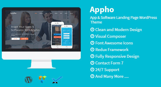 Appho - Chủ đề WordPress cho trang đích ứng dụng và phần mềm