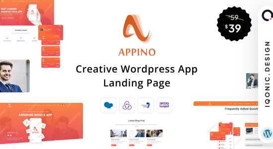 Appino - Trang đích ứng dụng WordPress sáng tạo