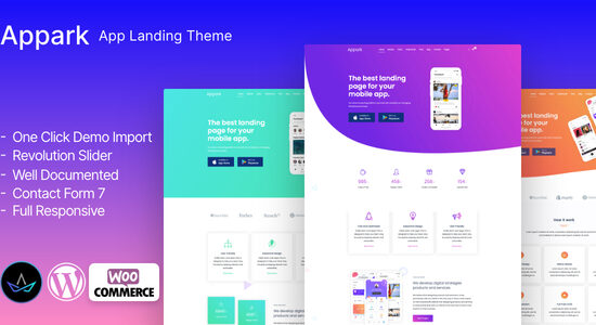 Apppark - Chủ đề WordPress cho trang đích ứng dụng