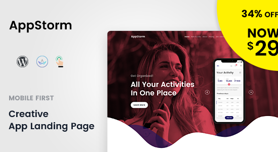 Appstorm - Chủ đề WordPress khởi động ứng dụng