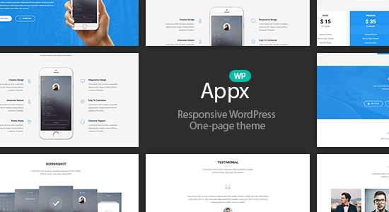 Appx - Chủ đề WordPress trang đích ứng dụng