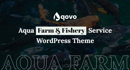 Aqovo - Chủ đề WordPress về trang trại và dịch vụ thủy sản Aqua