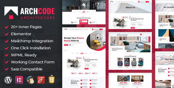 Archcode - Chủ đề WordPress Thiết kế Kiến trúc sư