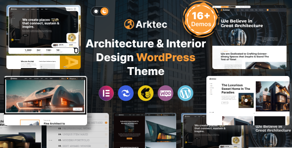 Arktec - Chủ đề WordPress về kiến ​​trúc