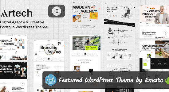 Artech - Chủ đề WordPress Elementor dành cho Cơ quan kỹ thuật số & danh mục đầu tư sáng tạo