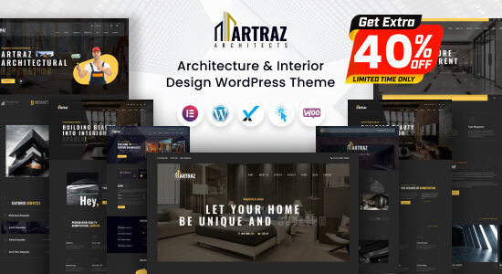 Artraz - Chủ đề WordPress về kiến ​​trúc và thiết kế nội thất