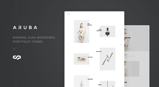 Aruba - Chủ đề danh mục đầu tư WordPress Ajax tối giản