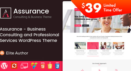 Assurance - Chủ đề WordPress Tư vấn Kinh doanh và Dịch vụ Chuyên nghiệp