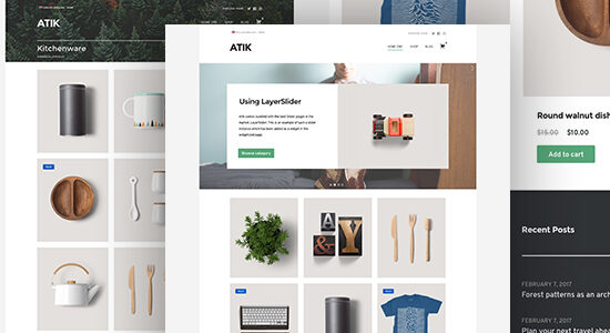 Atik - Một chủ đề WordPress đơn giản cho cửa hàng trực tuyến của bạn
