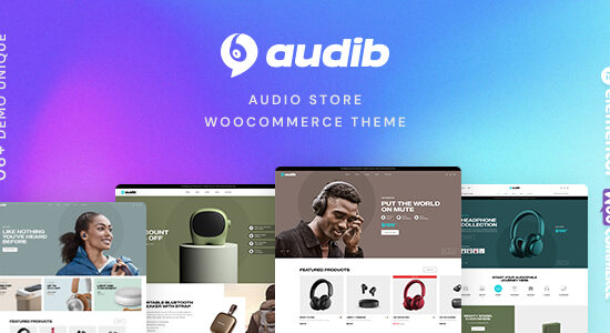 Audib - Chủ đề WooC Commerce của Cửa hàng âm thanh