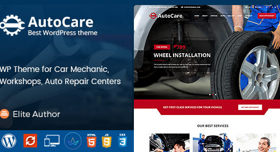 Auto Care - Chủ đề WordPress cơ khí ô tô