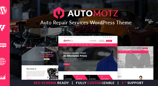 Automotz - Chủ đề WordPress Dịch vụ sửa chữa ô tô