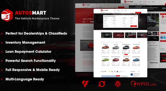 AutosMart - Chủ đề WordPress của đại lý ô tô ô tô