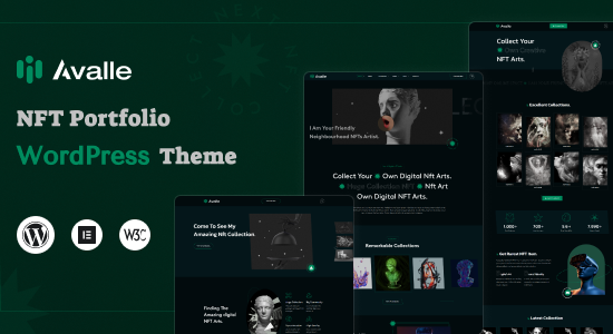 Avalle - Chủ đề WordPress danh mục đầu tư NFT