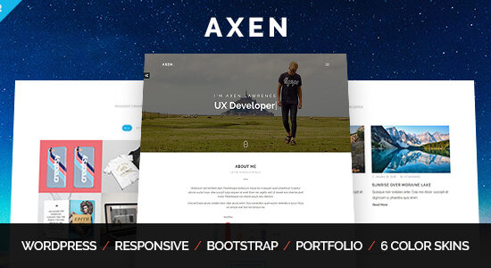 Axen - Chủ đề WordPress danh mục đầu tư cá nhân