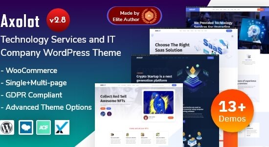 Axolot - Chủ đề WordPress về Dịch vụ Công nghệ & Khởi nghiệp CNTT