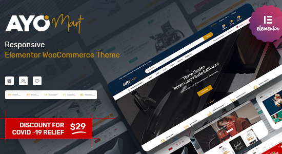 Ayo - Chủ đề WooC Commerce đáp ứng Elementor