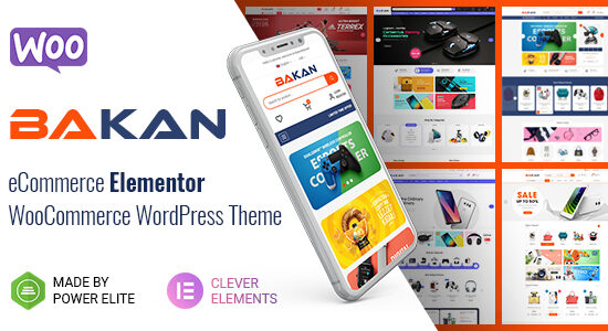 Bakan - Chủ đề WordPress thương mại điện tử Elementor WooC Commerce