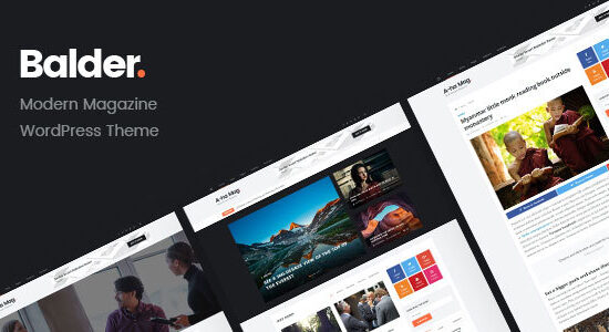 Balder - Chủ đề WordPress dành cho tạp chí hiện đại