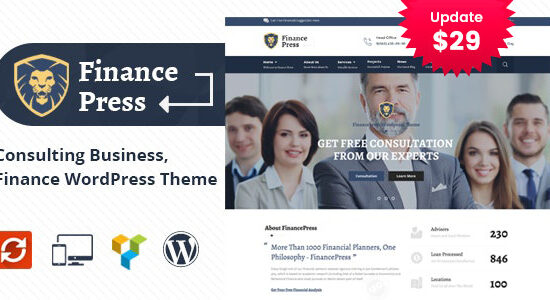 Báo chí Tài chính - Tư vấn kinh doanh Theme WordPress