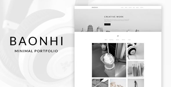 Baonhi - Chủ đề WordPress danh mục đầu tư tối thiểu