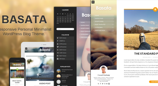 Basata - Chủ đề blog WordPress đáp ứng Retina