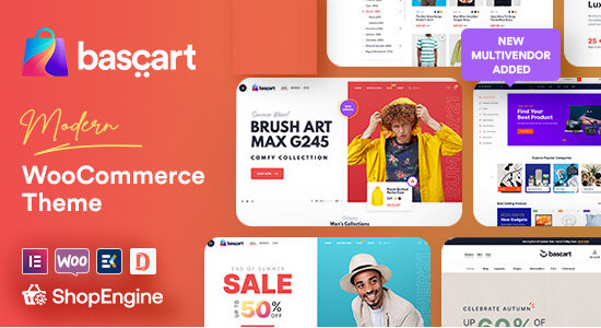 Bascart - Multivendor Marketplace & Woocommerce WordPress Theme with Builder