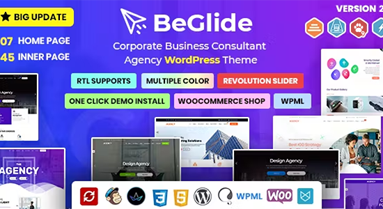 BeGlide: Chủ đề WordPress của Cơ quan tư vấn kinh doanh doanh nghiệp