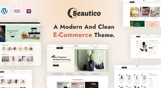 Beautico - Chủ đề WordPress của cửa hàng mỹ phẩm làm đẹp