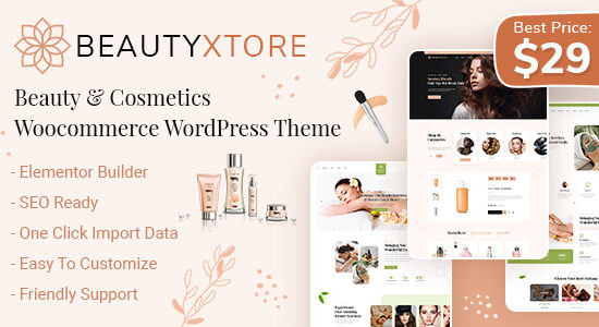 BeautyXtore - Chủ đề WordPress thương mại điện tử làm đẹp & mỹ phẩm