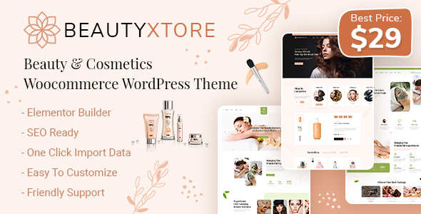 BeautyXtore - Chủ đề WordPress thương mại điện tử làm đẹp & mỹ phẩm