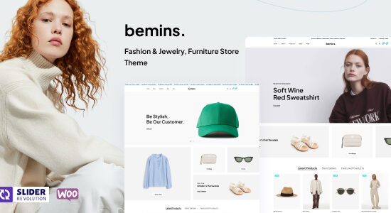 Bemins – Chủ đề WordPress Thời trang & Trang sức, Cửa hàng nội thất