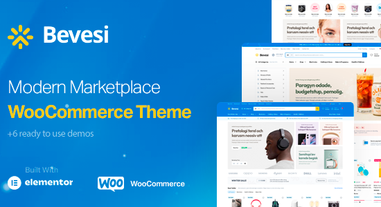 Bevesi - Chủ đề WooC Commerce dành cho nhiều nhà cung cấp và thị trường