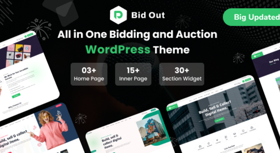 Bidout - Chủ đề WordPress đấu giá và đấu giá đa nhà cung cấp