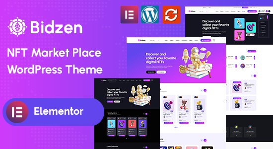 Bidzen - Chủ đề WordPress trên thị trường NFT