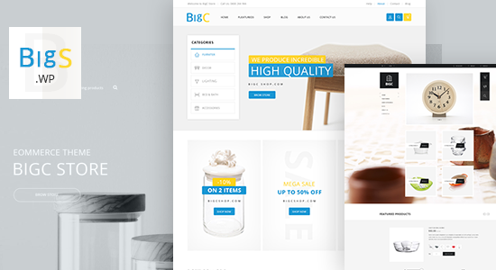 Big Shop - Chủ đề WordPress WooC Commerce đáp ứng nội thất RTL