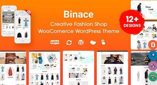 Binace - Chủ đề WordPress dành cho cửa hàng thời trang WooC Commerce (Sẵn sàng bố cục trên thiết bị di động)